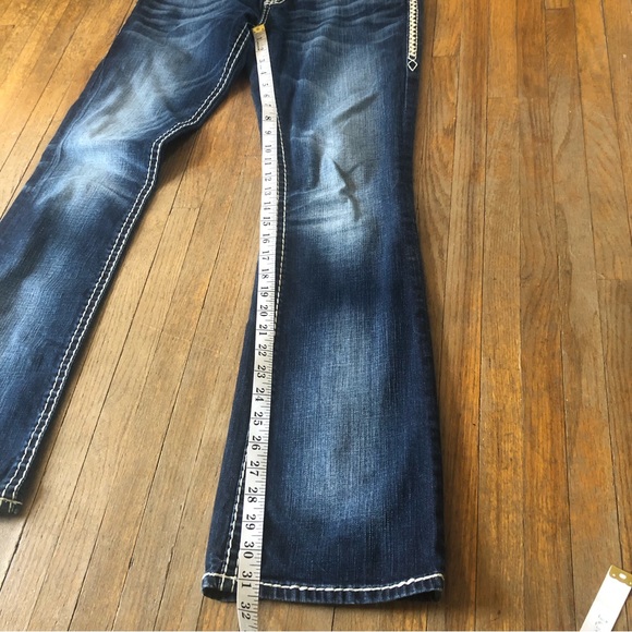Rock Revival Elaina Boot Dark Wash Bootcut Jeans. Size 27 - Picture 8 of 16
